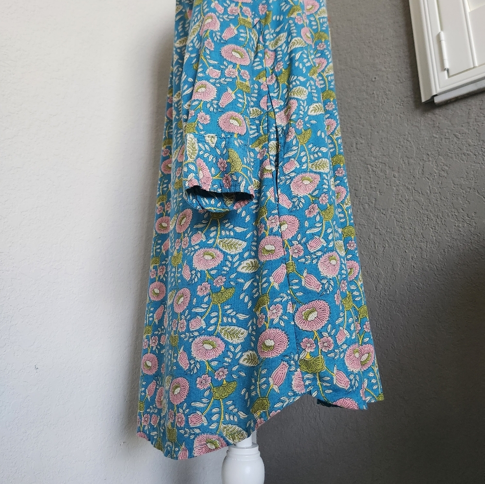 Natural Life boho floral button down shirt dress with pockets🌻 - Picture 9 of 12